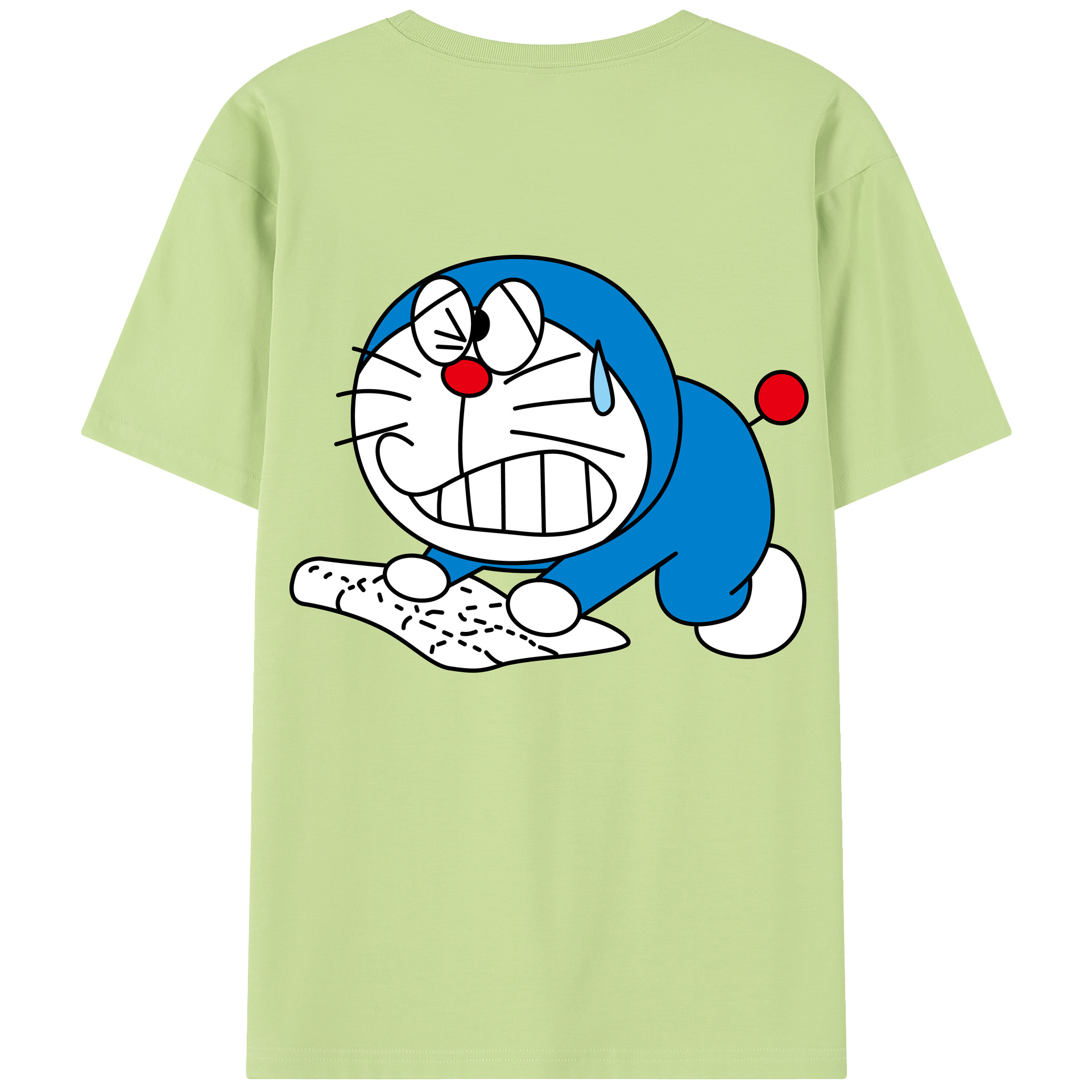 （画像用） ドラえもん Doraemon 綿100％半袖Tシャツ（背面プリント）